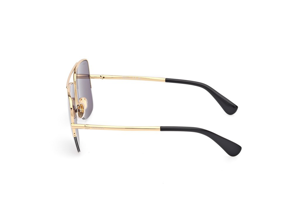 Occhiali da sole MaxMara MM0121 (30A) colore oro endura lucido forma aviator lenti fumo