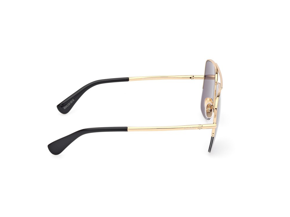 Occhiali da sole MaxMara MM0121 (30A) colore oro endura lucido forma aviator lenti fumo