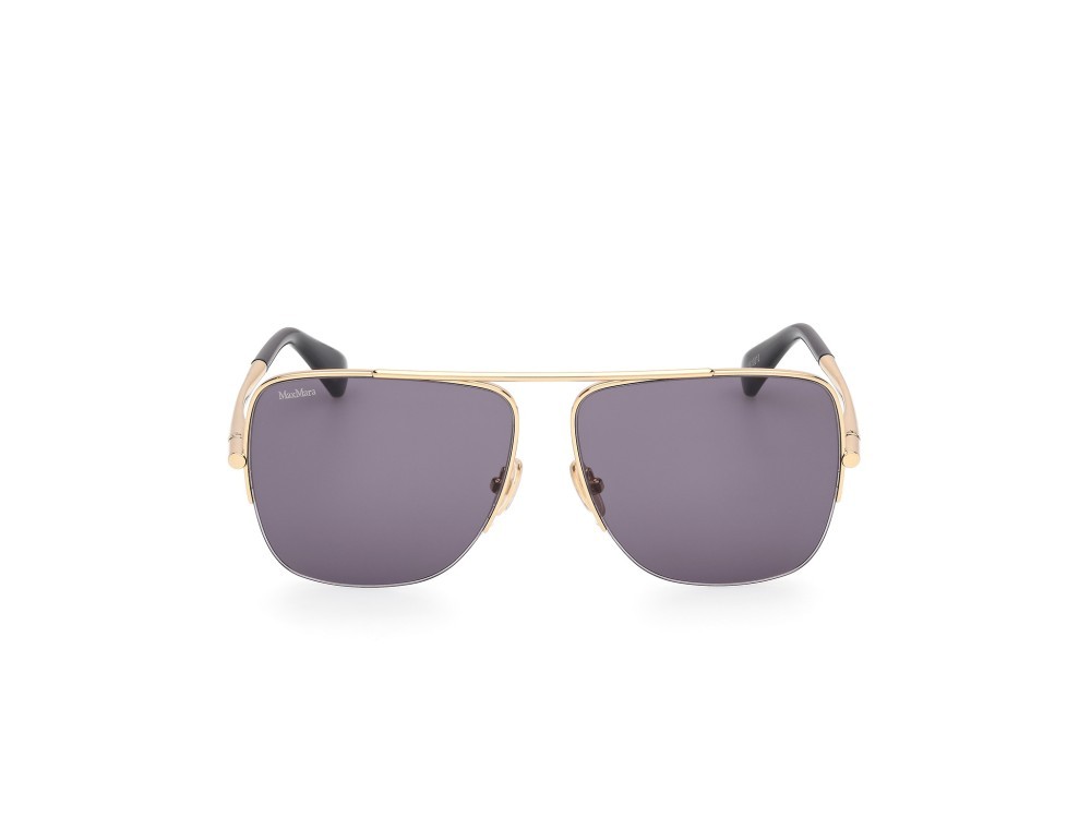 Occhiali da sole MaxMara MM0121 (30A) colore oro endura lucido forma aviator lenti fumo