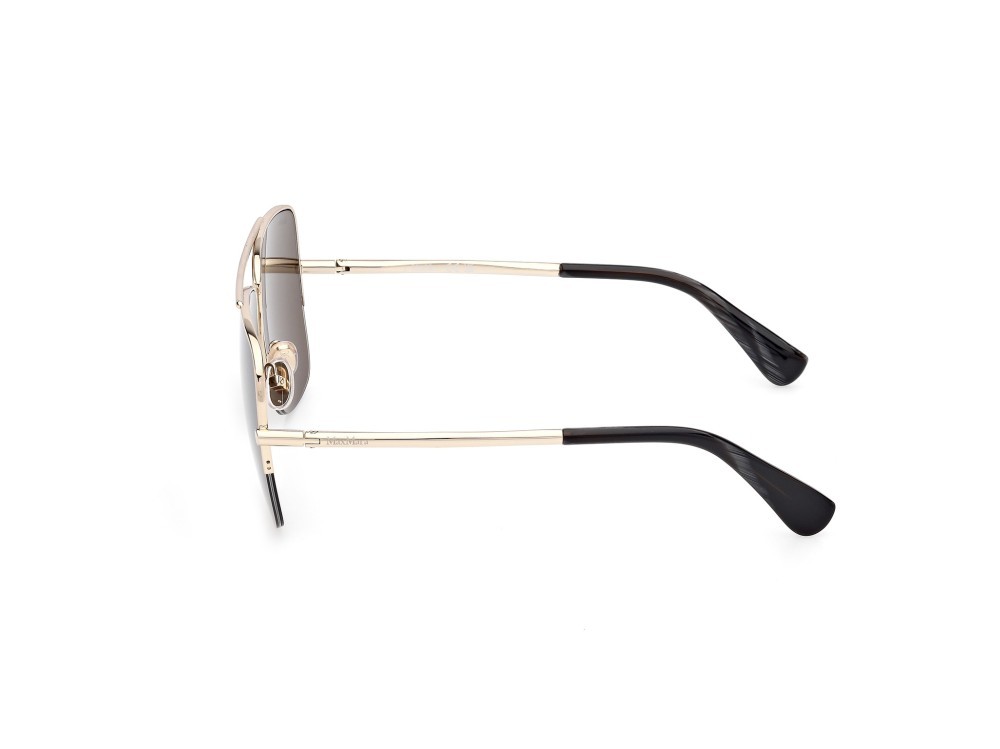 Occhiali da sole MaxMara MM0121 (32N) colore oro pallido lucido forma aviator lenti roviex