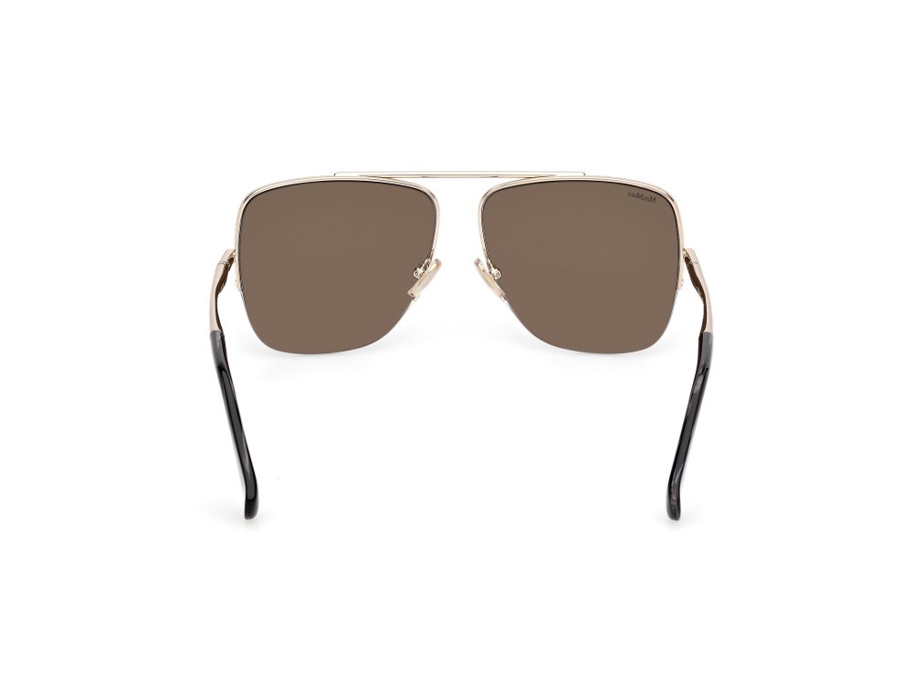 Occhiali da sole MaxMara MM0121 (32N) colore oro pallido lucido forma aviator lenti roviex