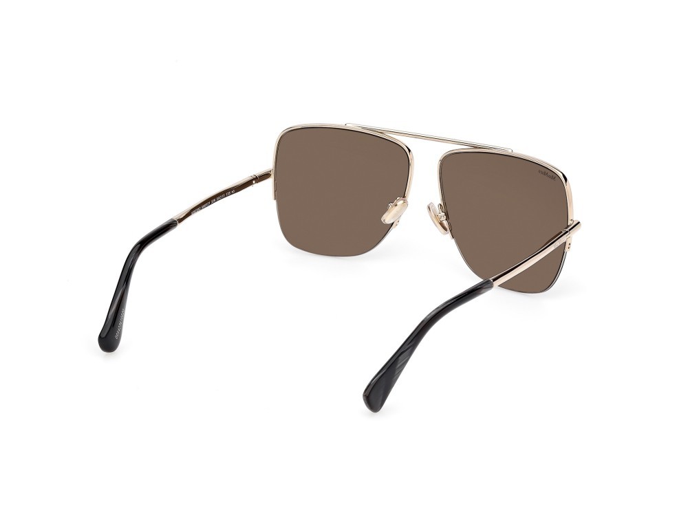 Occhiali da sole MaxMara MM0121 (32N) colore oro pallido lucido forma aviator lenti roviex