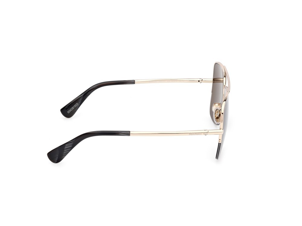 Occhiali da sole MaxMara MM0121 (32N) colore oro pallido lucido forma aviator lenti roviex