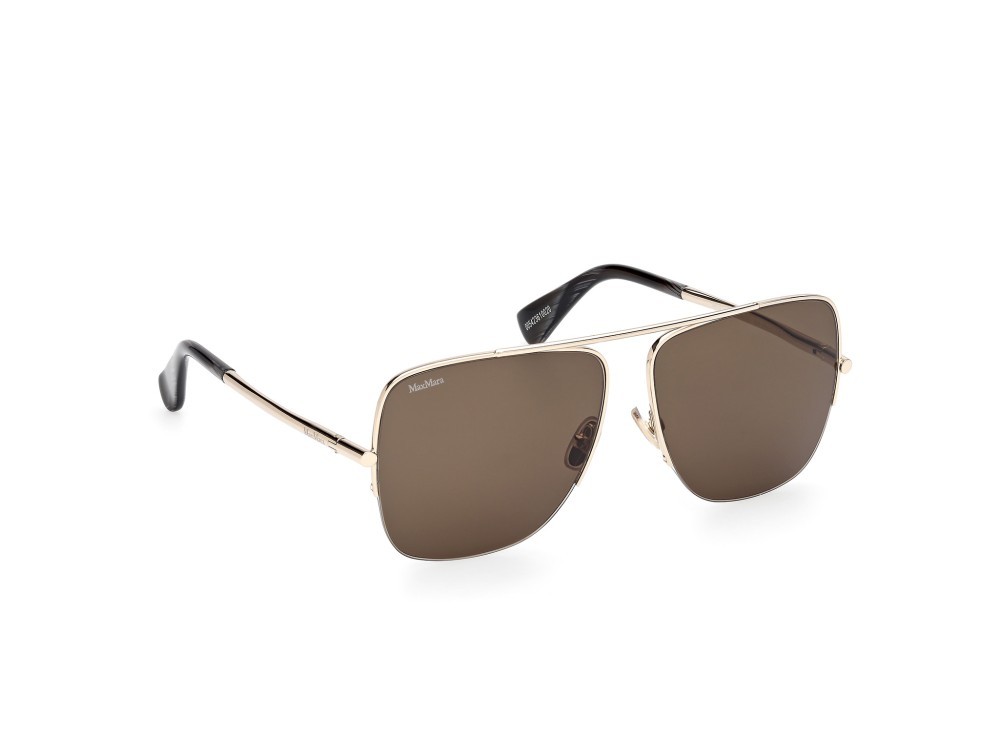 Occhiali da sole MaxMara MM0121 (32N) colore oro pallido lucido forma aviator lenti roviex