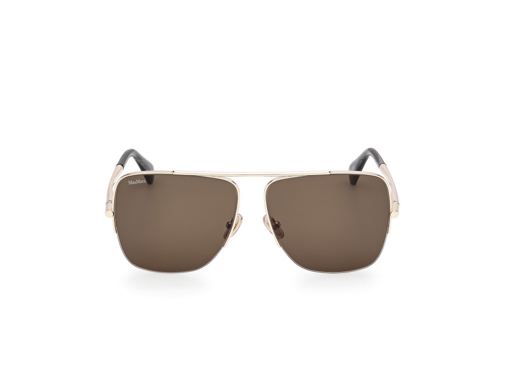 Occhiali da sole MaxMara MM0121 (32N) colore oro pallido lucido forma aviator lenti roviex