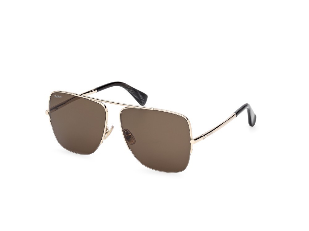 Occhiali da sole MaxMara MM0121 (32N) colore oro pallido lucido forma aviator lenti roviex
