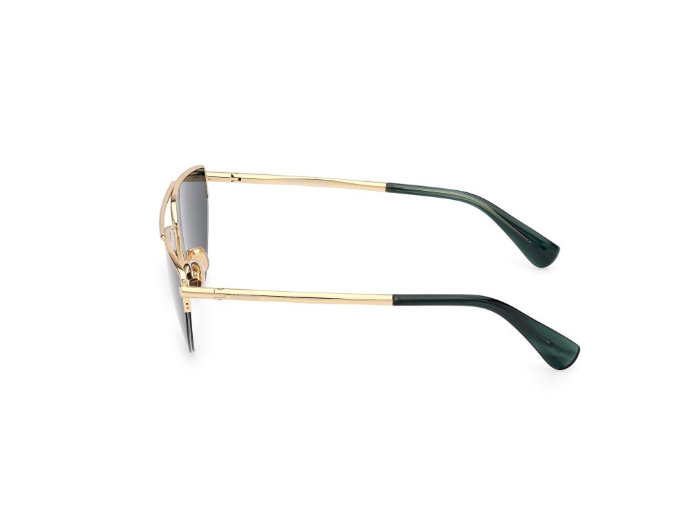 Occhiali da sole MaxMara MM0122 (30N) colore oro endura lucido forma cat eye lenti verde
