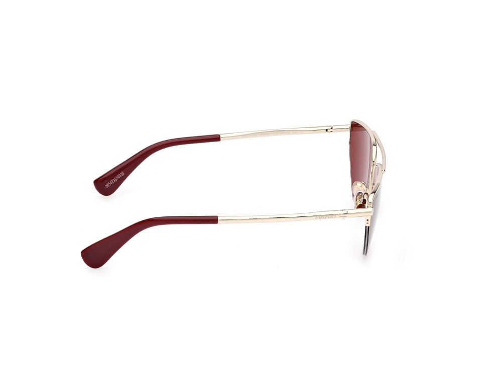 Sonnenbrillen MaxMara MM0122 (32S) farbe oro pallido lucido form cat-eye gläser bordeaux