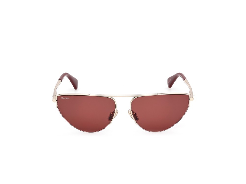 Sonnenbrillen MaxMara MM0122 (32S) farbe oro pallido lucido form cat-eye gläser bordeaux