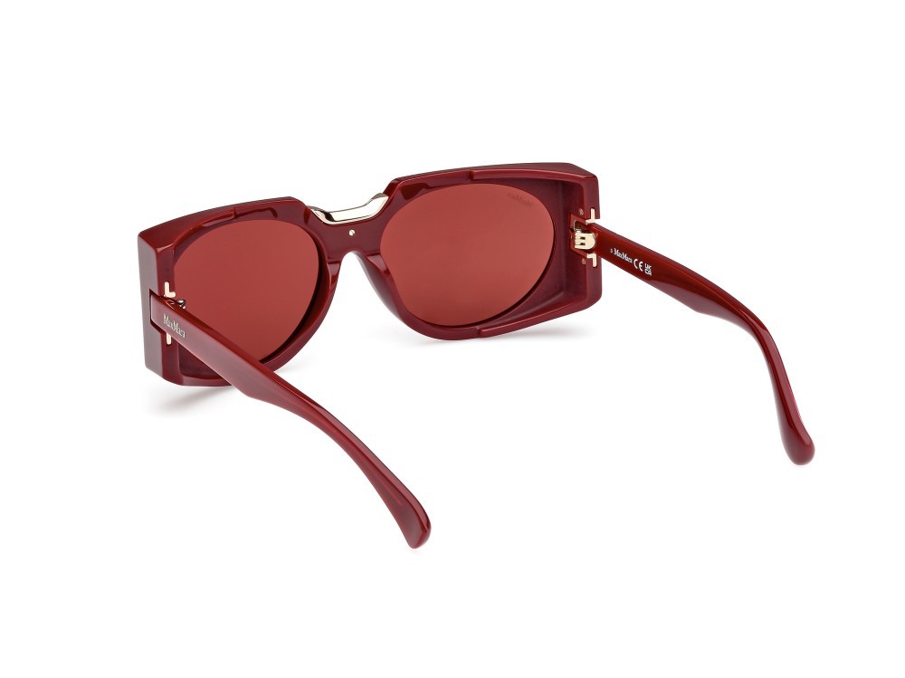 Sonnenbrillen MaxMara Spark5 MM0123 (69S) farbe bordeaux lucido form rechteckig gläser bordeaux