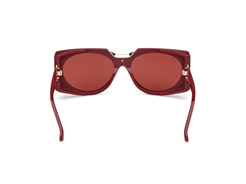 Sonnenbrillen MaxMara Spark5 MM0123 (69S) farbe bordeaux lucido form rechteckig gläser bordeaux