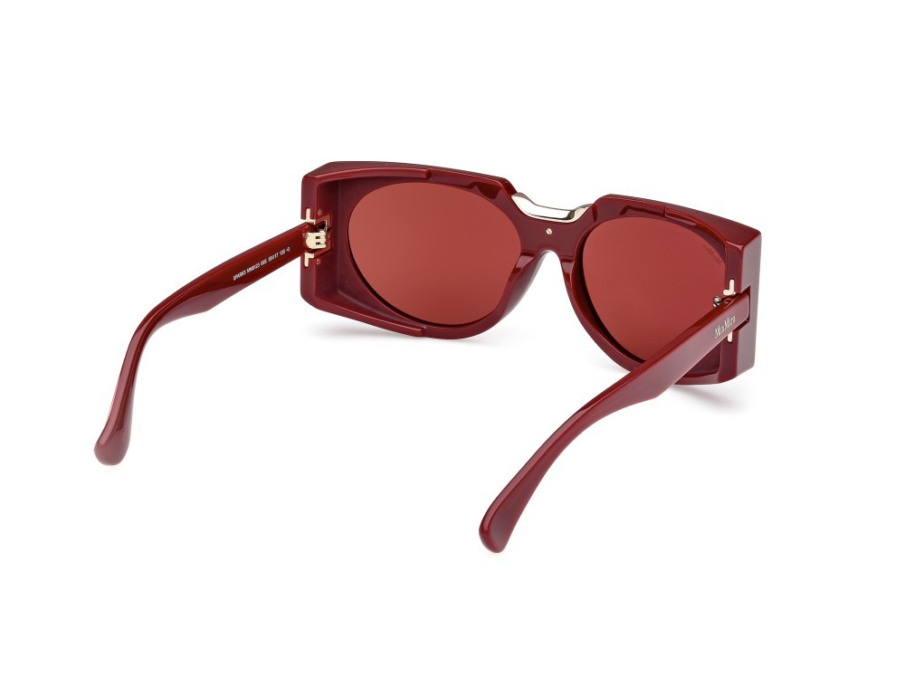 Sonnenbrillen MaxMara Spark5 MM0123 (69S) farbe bordeaux lucido form rechteckig gläser bordeaux
