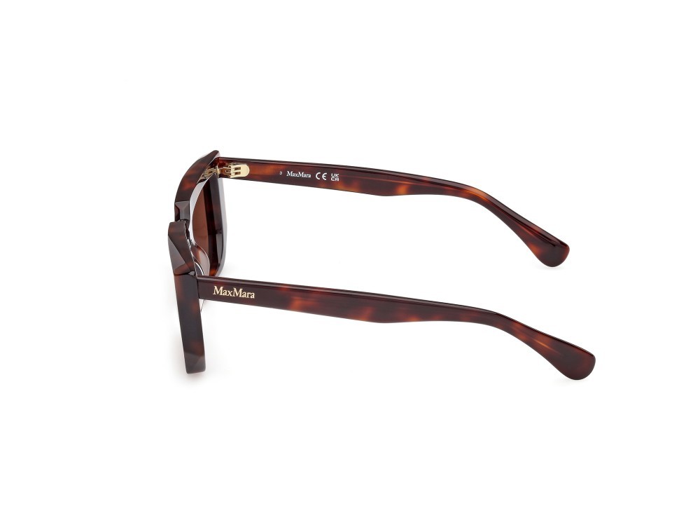Occhiali da sole MaxMara MM0126 (52E) colore avana scura forma rettangolare lenti marrone