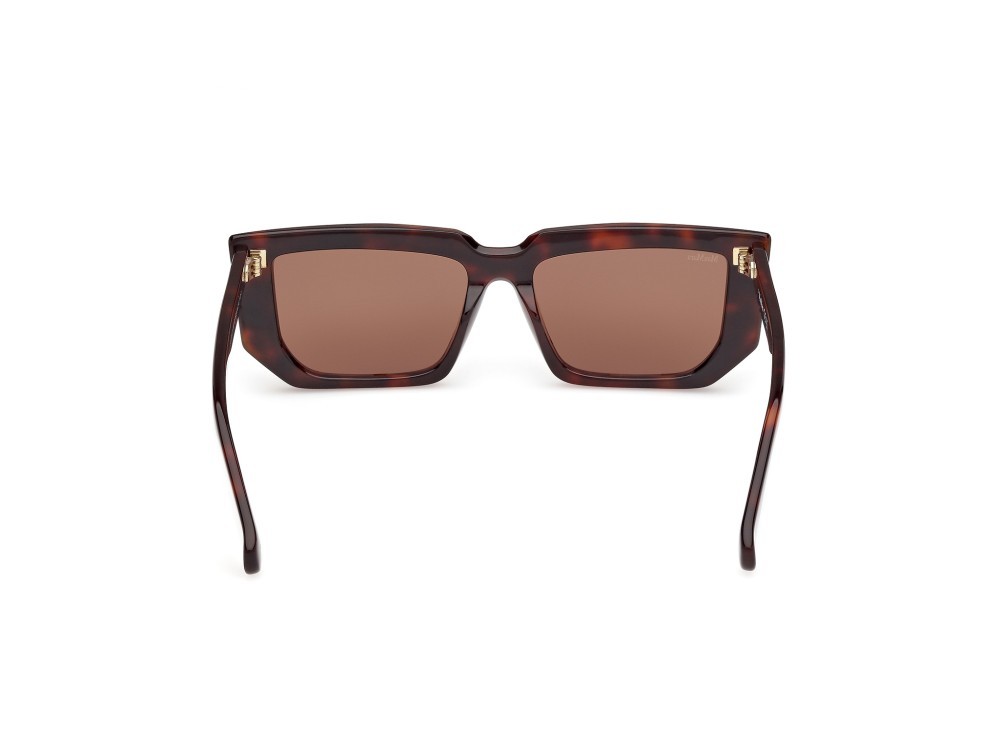 Occhiali da sole MaxMara MM0126 (52E) colore avana scura forma rettangolare lenti marrone