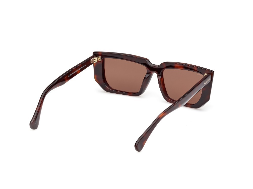 Occhiali da sole MaxMara MM0126 (52E) colore avana scura forma rettangolare lenti marrone