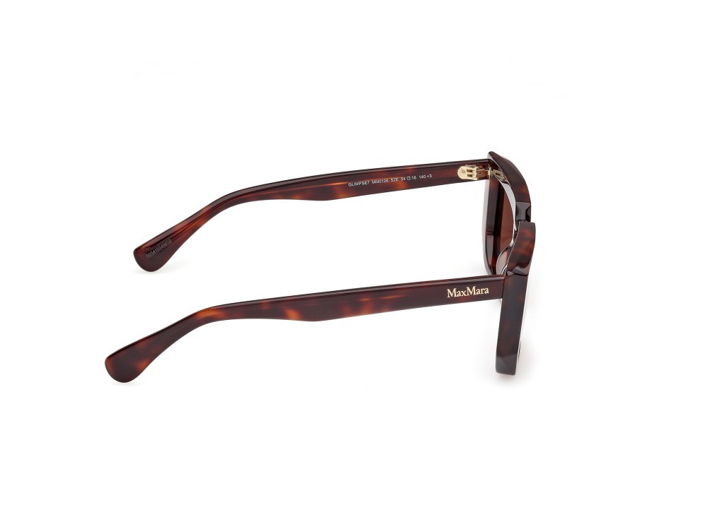 Occhiali da sole MaxMara MM0126 (52E) colore avana scura forma rettangolare lenti marrone
