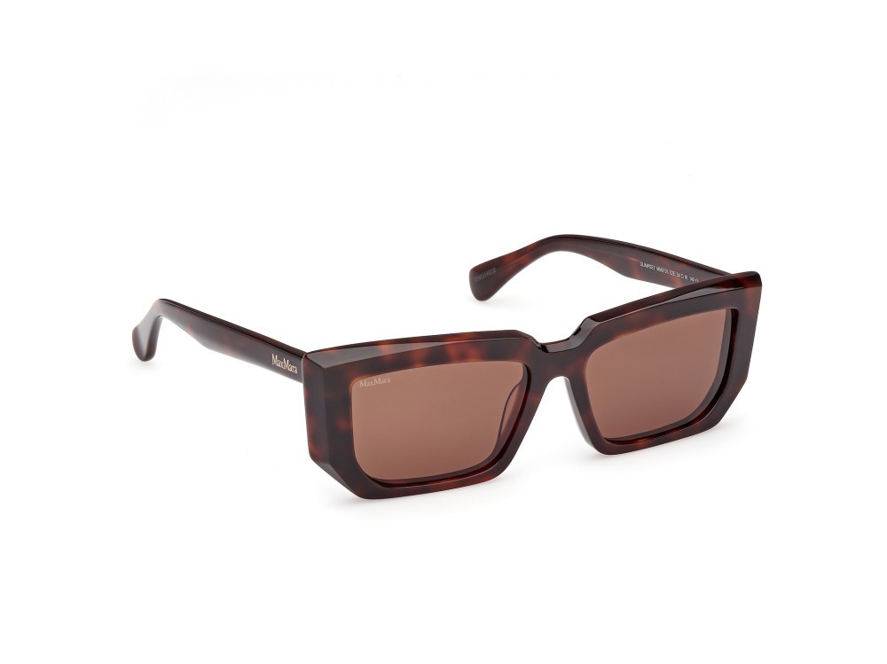 Occhiali da sole MaxMara MM0126 (52E) colore avana scura forma rettangolare lenti marrone