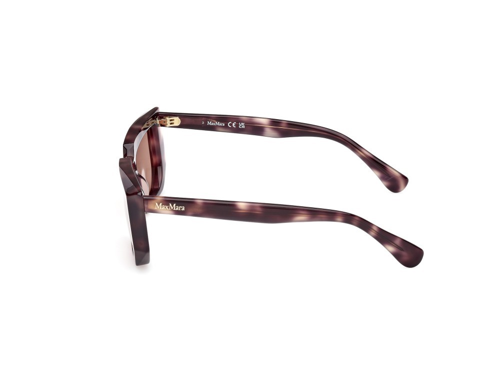 Occhiali da sole MaxMara MM0126 (55E) colore avana scura forma rettangolare lenti marrone