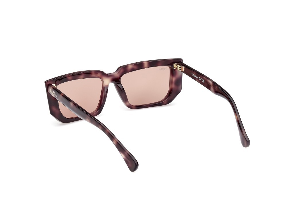 Occhiali da sole MaxMara MM0126 (55E) colore avana scura forma rettangolare lenti marrone