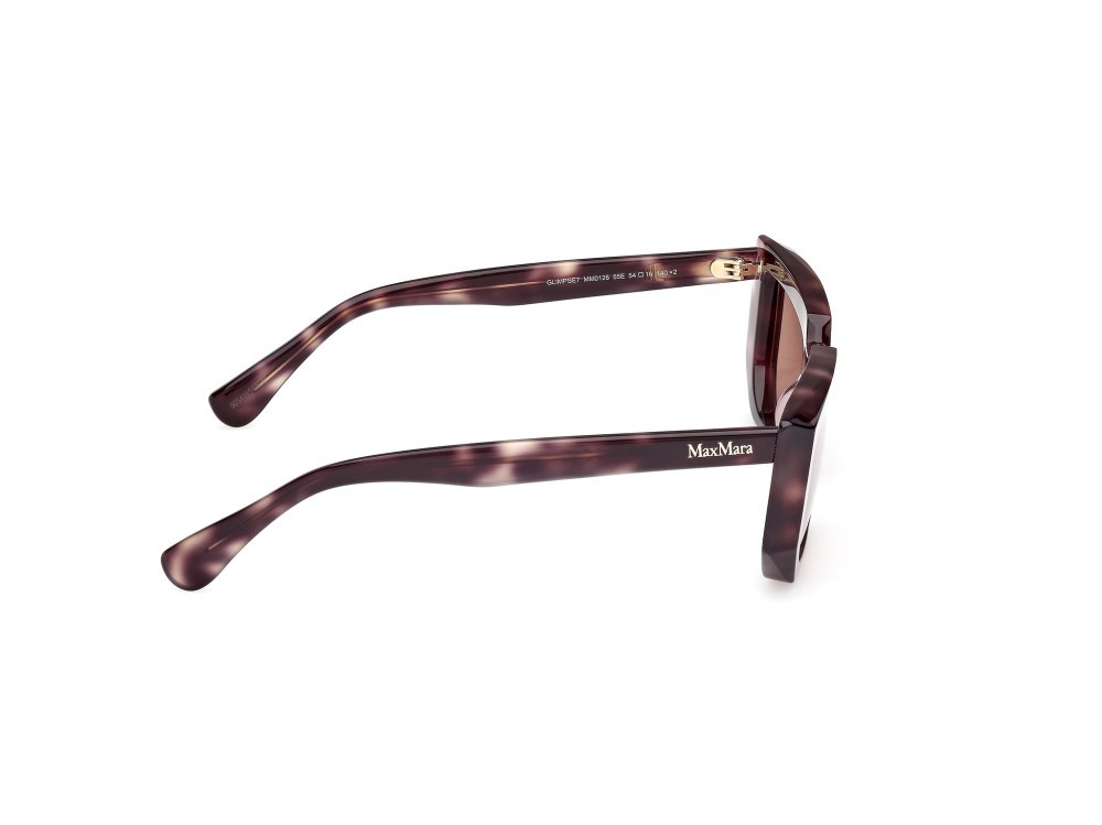 Occhiali da sole MaxMara MM0126 (55E) colore avana scura forma rettangolare lenti marrone