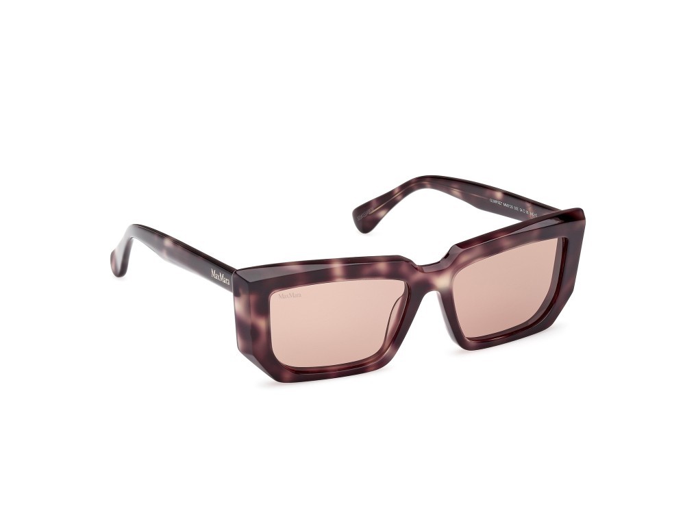 Occhiali da sole MaxMara MM0126 (55E) colore avana scura forma rettangolare lenti marrone