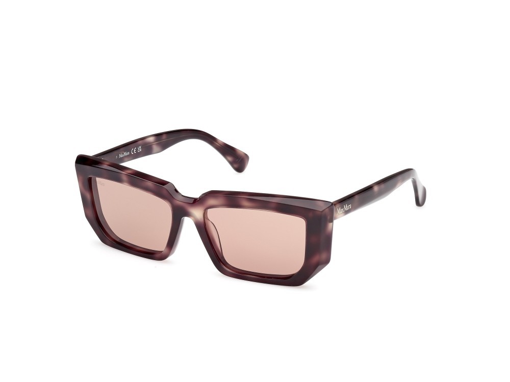 Occhiali da sole MaxMara MM0126 (55E) colore avana scura forma rettangolare lenti marrone