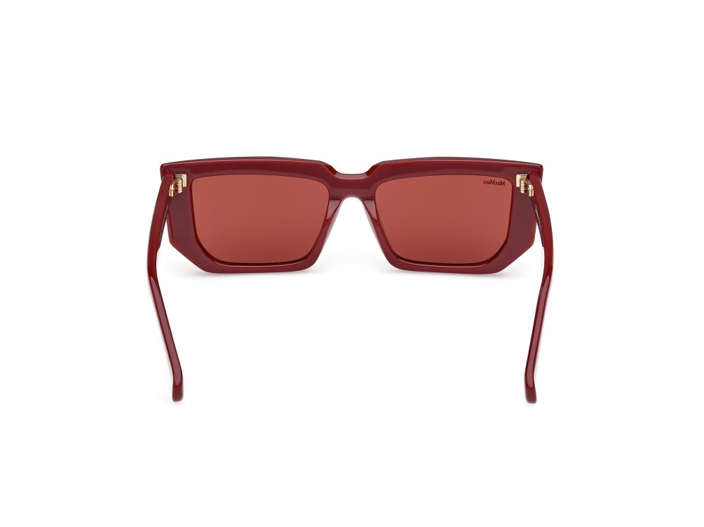 Sonnenbrillen MaxMara MM0126 (69S) farbe bordeaux lucido form rechteckig gläser bordeaux