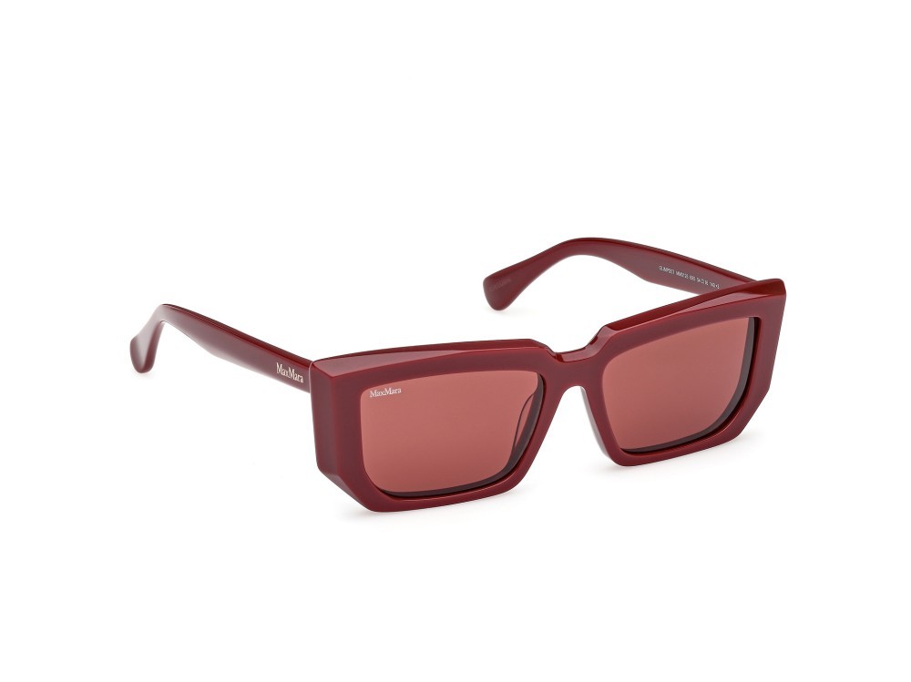 Sonnenbrillen MaxMara MM0126 (69S) farbe bordeaux lucido form rechteckig gläser bordeaux