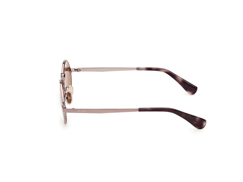 Occhiali da sole MaxMara MM0127 (36E) colore bronzo scuro lucido forma rotondo lenti marrone