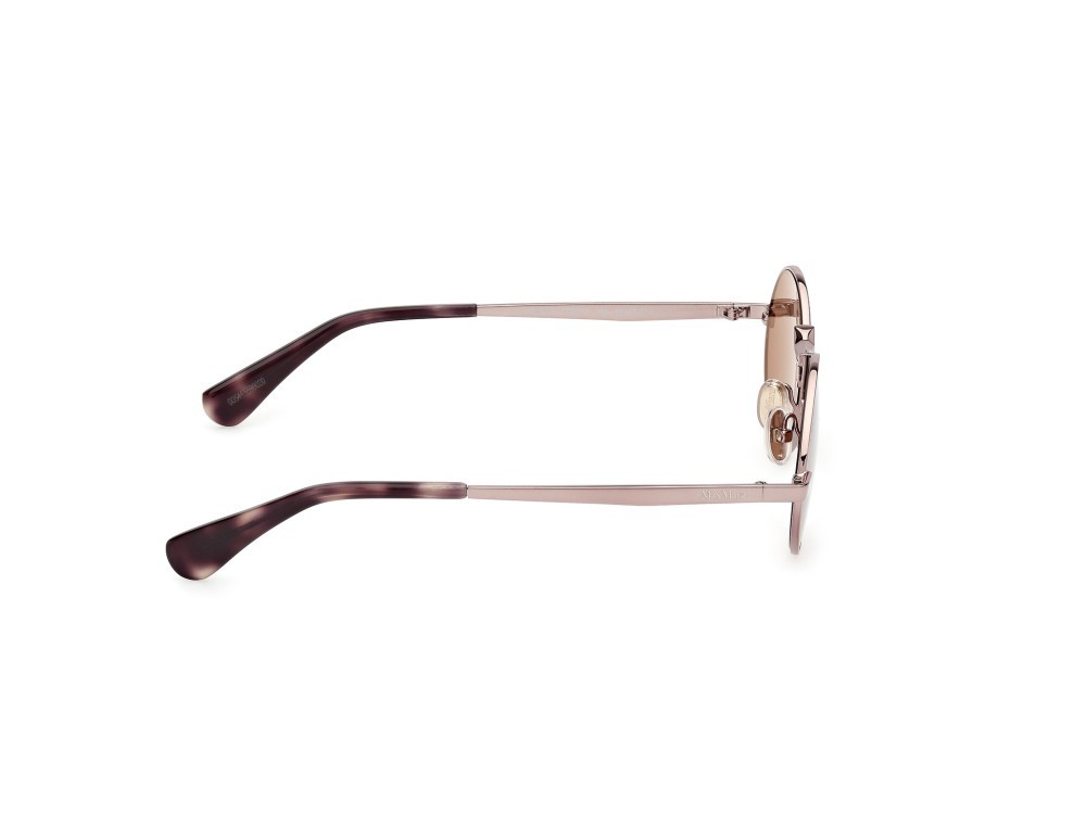 Occhiali da sole MaxMara MM0127 (36E) colore bronzo scuro lucido forma rotondo lenti marrone