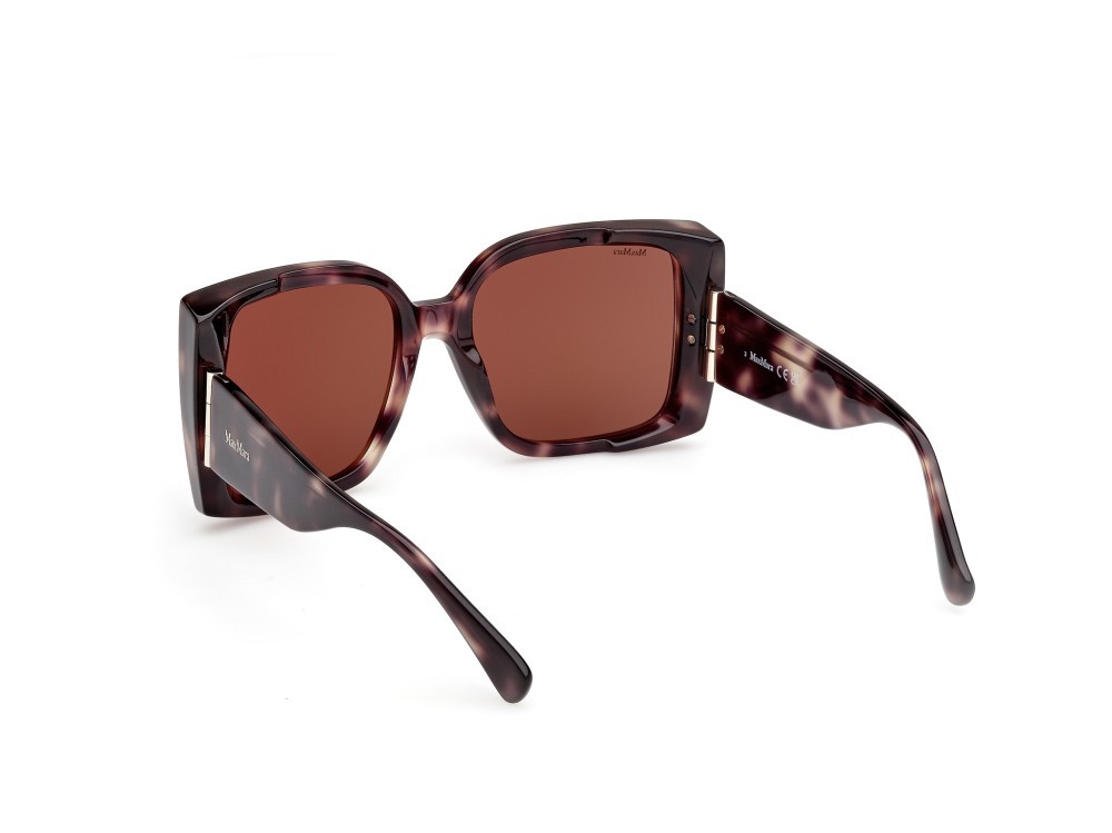 Occhiali da sole MaxMara Hinge MM0131 (55E) colore avana colorata forma quadrato lenti marrone