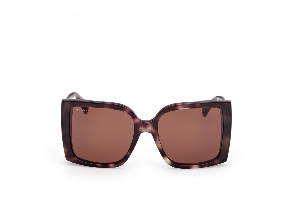 Occhiali da sole MaxMara Hinge MM0131 (55E) colore avana colorata forma quadrato lenti marrone