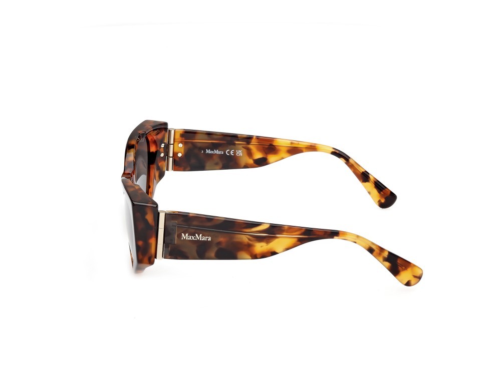 Occhiali da sole MaxMara Hinge-1 MM0132 (56A) colore avana sfumato forma cat eye lenti fumo