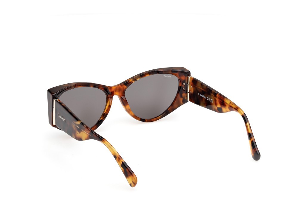 Occhiali da sole MaxMara Hinge-1 MM0132 (56A) colore avana sfumato forma cat eye lenti fumo
