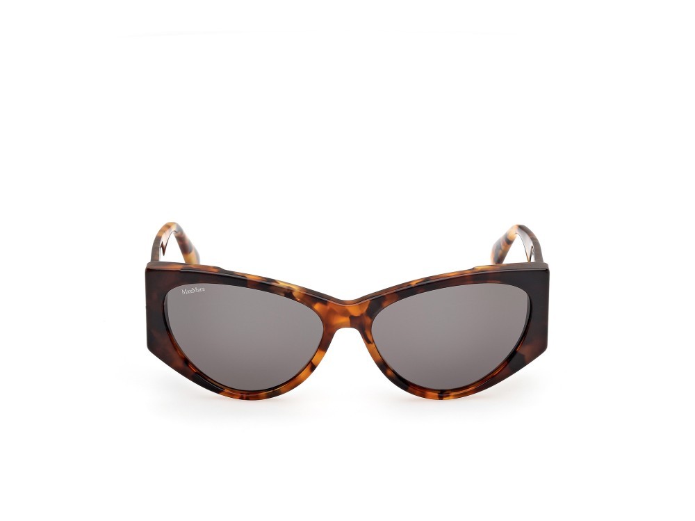 Occhiali da sole MaxMara Hinge-1 MM0132 (56A) colore avana sfumato forma cat eye lenti fumo