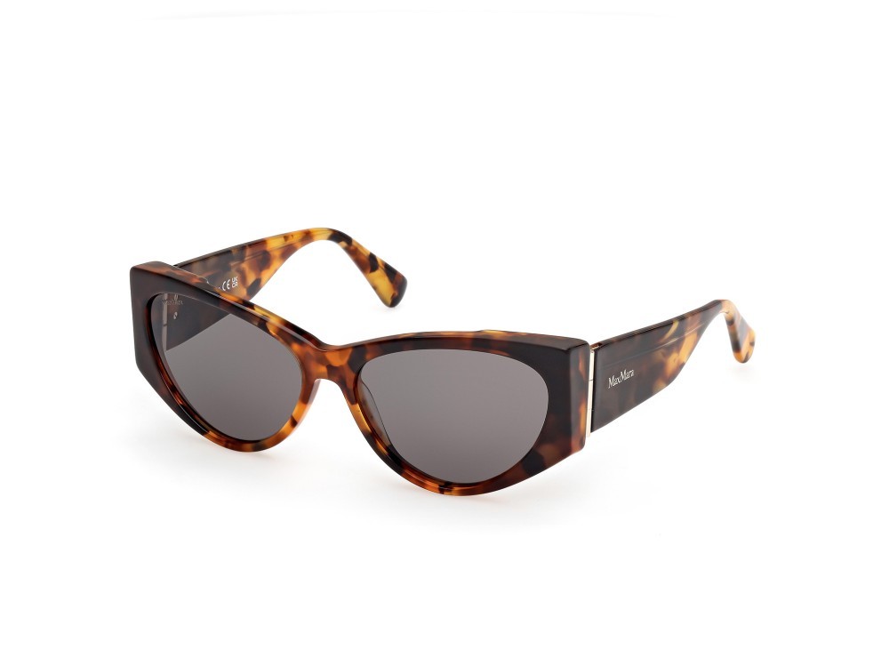 Occhiali da sole MaxMara Hinge-1 MM0132 (56A) colore avana sfumato forma cat eye lenti fumo