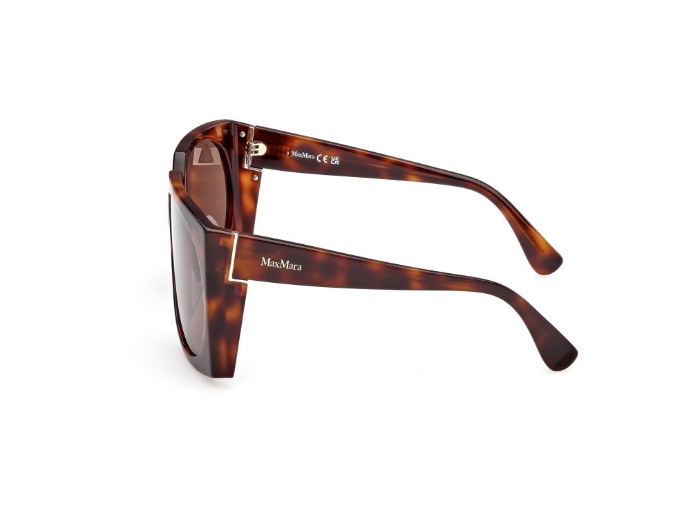 Occhiali da sole MaxMara Anne MM0133 (52E) colore avana scura  forma aviator lenti marrone