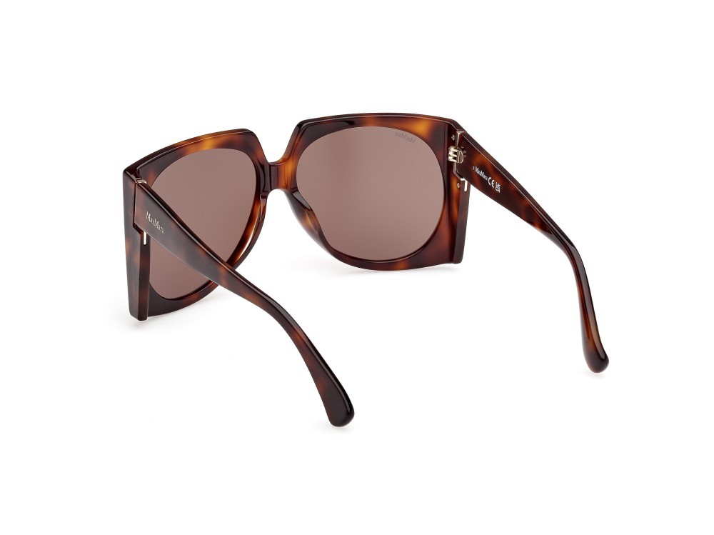 Occhiali da sole MaxMara Anne MM0133 (52E) colore avana scura  forma aviator lenti marrone