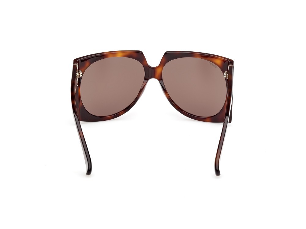 Occhiali da sole MaxMara Anne MM0133 (52E) colore avana scura  forma aviator lenti marrone