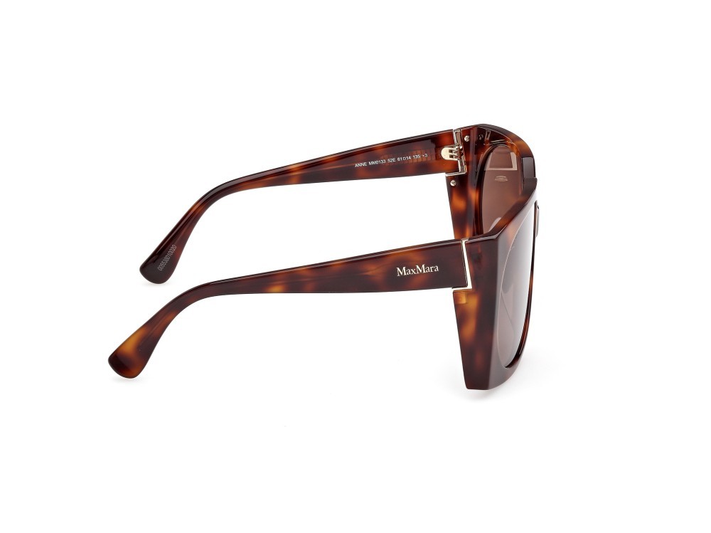 Occhiali da sole MaxMara Anne MM0133 (52E) colore avana scura  forma aviator lenti marrone