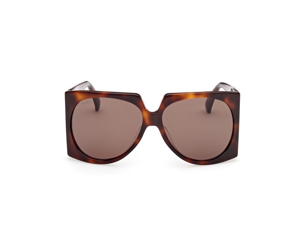 Occhiali da sole MaxMara Anne MM0133 (52E) colore avana scura  forma aviator lenti marrone