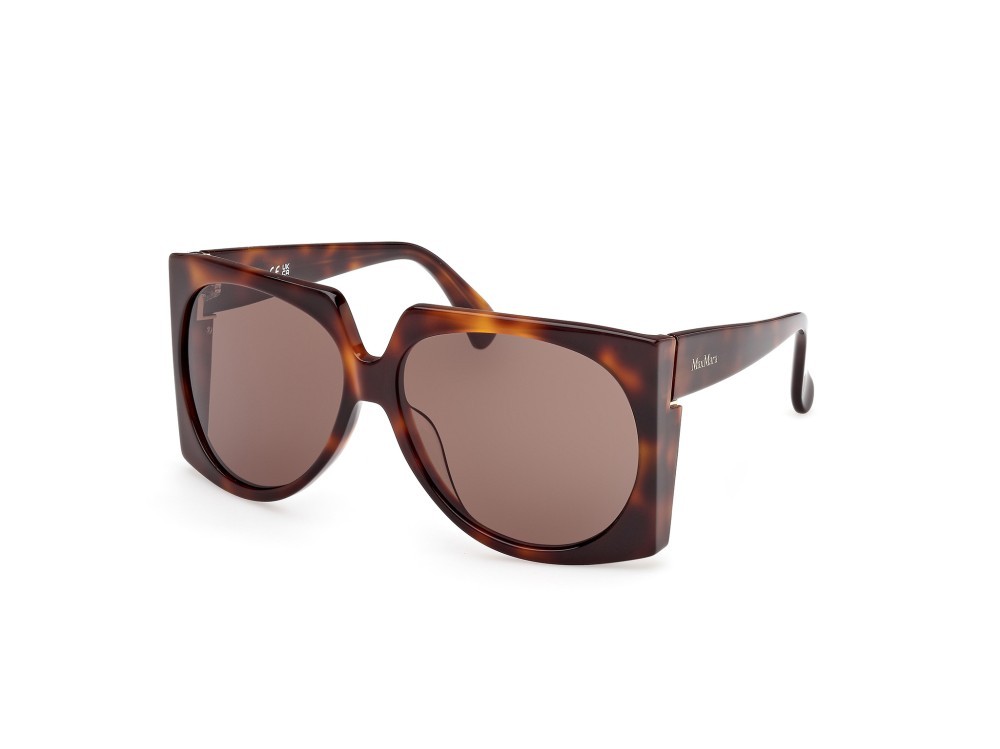Occhiali da sole MaxMara Anne MM0133 (52E) colore avana scura  forma aviator lenti marrone