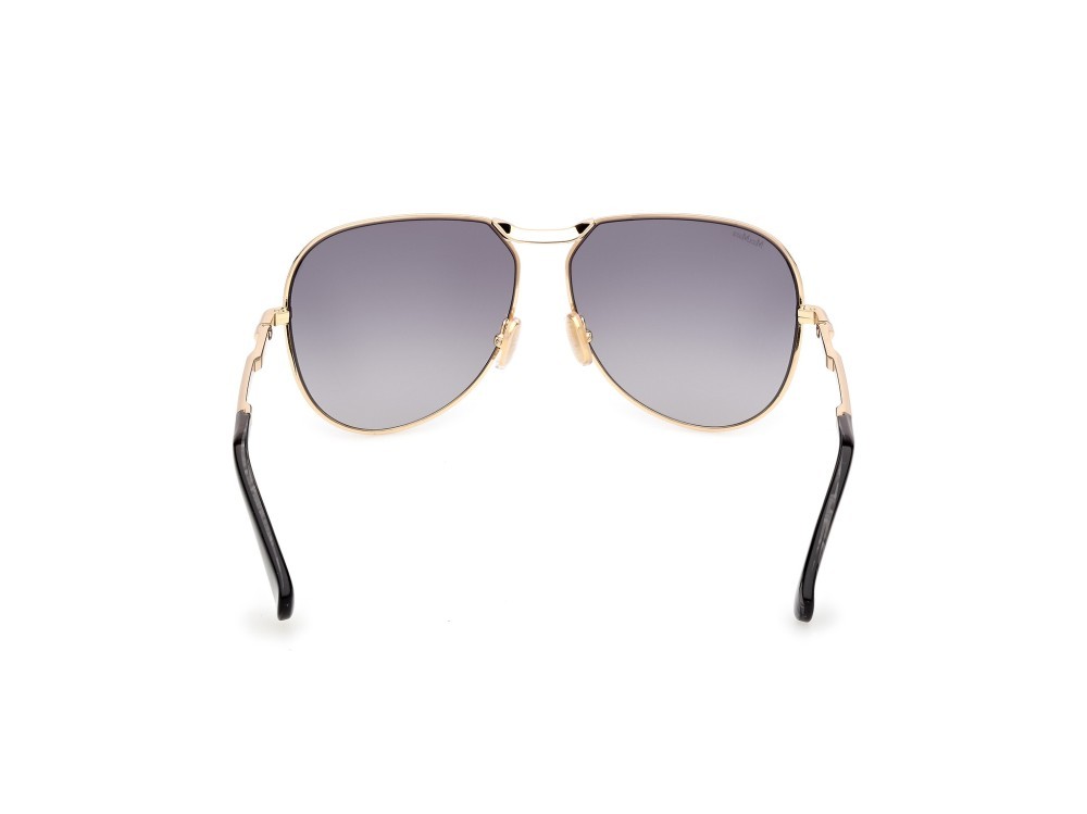 Occhiali da sole MaxMara Miller-2 MM0134 (30B) colore oro endura lucido forma aviator lenti fumo grad.