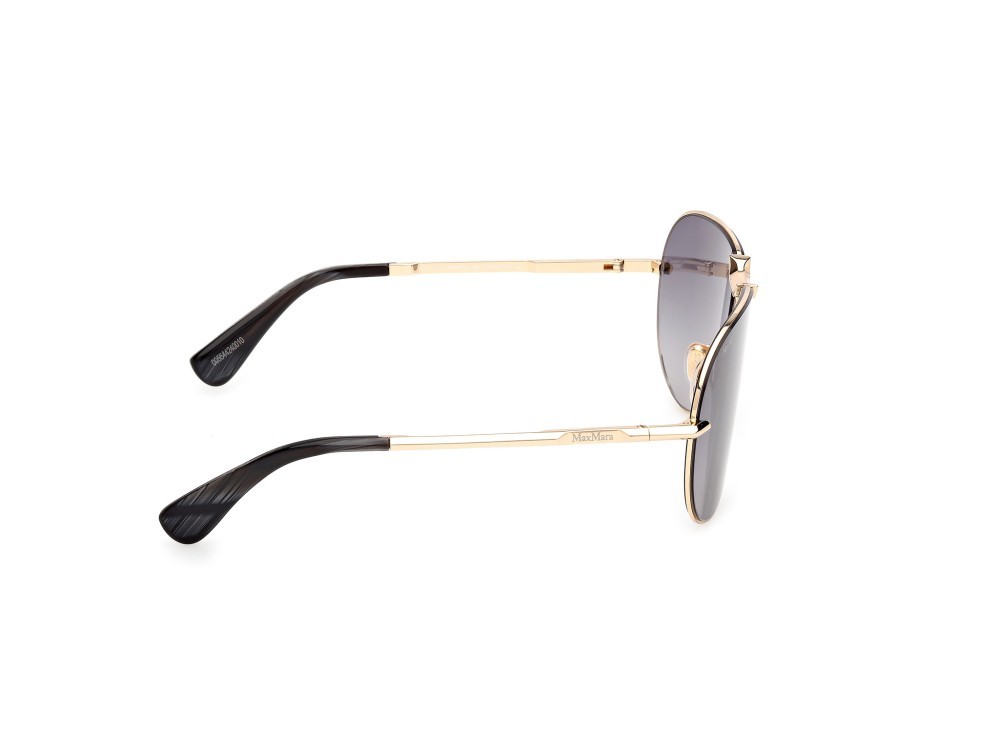 Occhiali da sole MaxMara Miller-2 MM0134 (30B) colore oro endura lucido forma aviator lenti fumo grad.