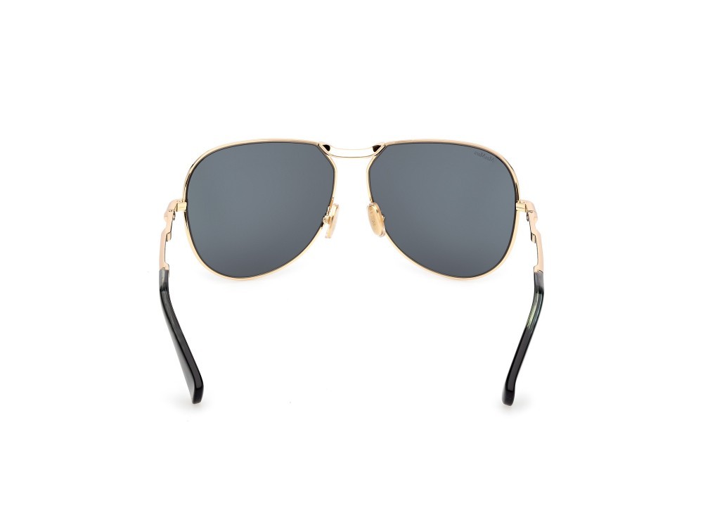 Occhiali da sole MaxMara Miller-2 MM0134 (30N) colore oro endura lucido forma aviator lenti verde