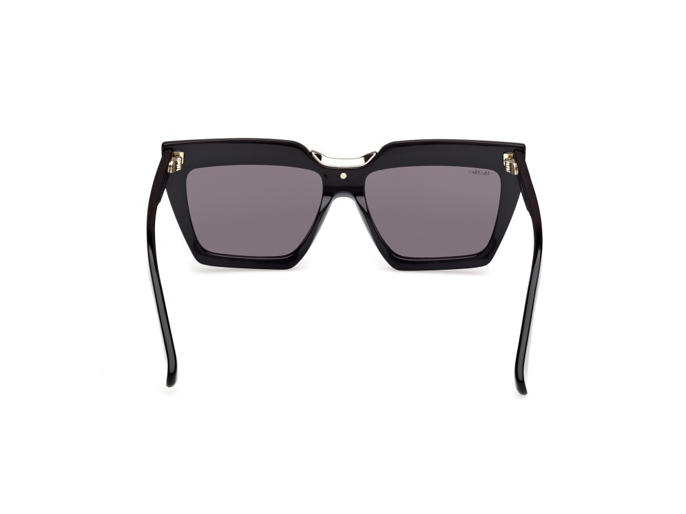 Occhiali da sole MaxMara Spark-7 MM0137 (01A) colore  nero lucido forma rettangolare lenti fumo
