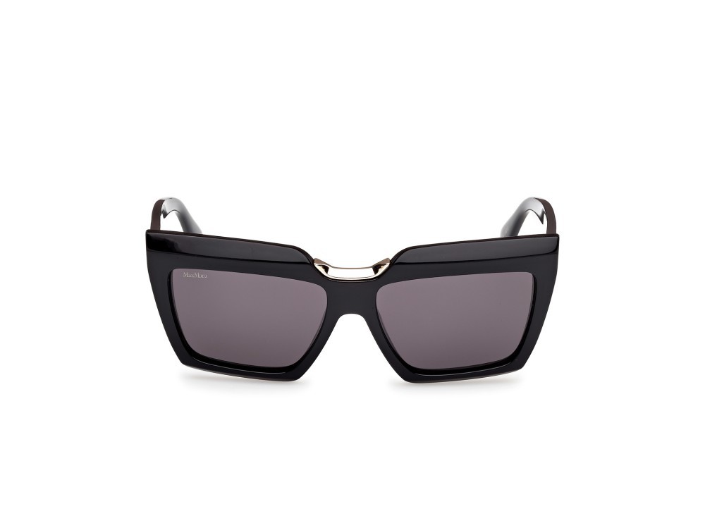 Occhiali da sole MaxMara Spark-7 MM0137 (01A) colore  nero lucido forma rettangolare lenti fumo