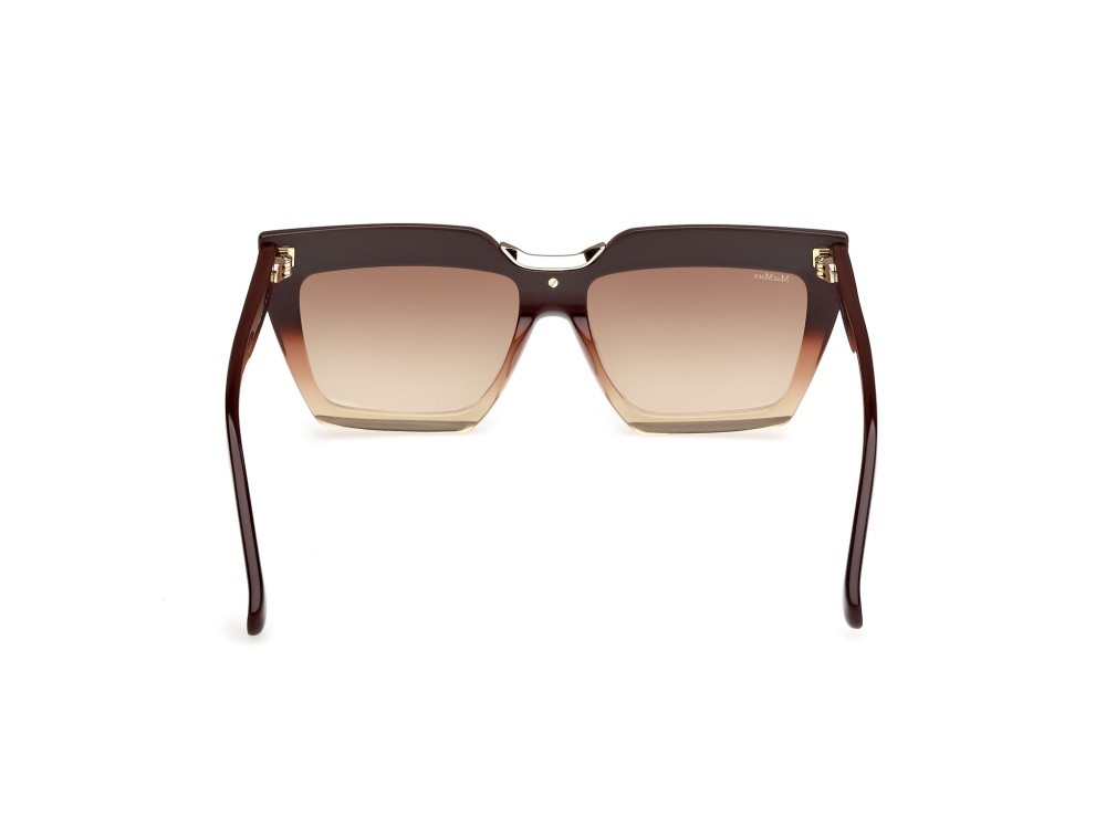Occhiali da sole MaxMara Spark-7 MM0137 (50F) colore marrone chiaro/sfumato  forma rettangolare lenti marrone sfumato