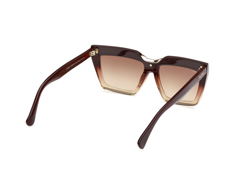Occhiali da sole MaxMara Spark-7 MM0137 (50F) colore marrone chiaro/sfumato  forma rettangolare lenti marrone sfumato