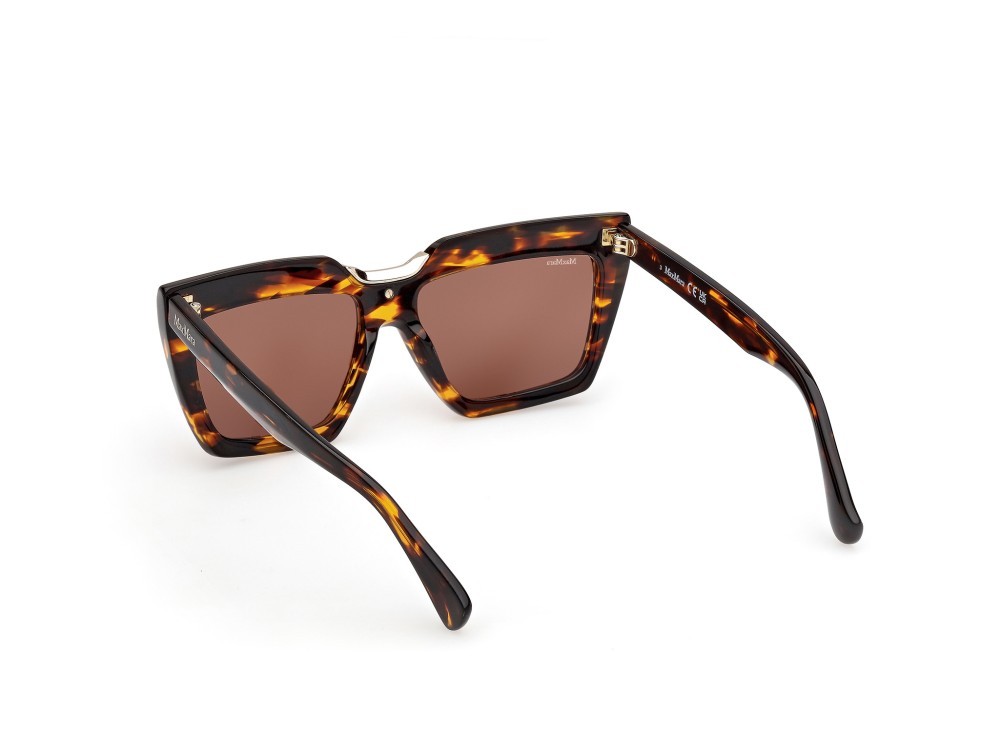 Occhiali da sole MaxMara Spark-7 MM0137 (52E) colore avana scura forma rettangolare lenti marrone